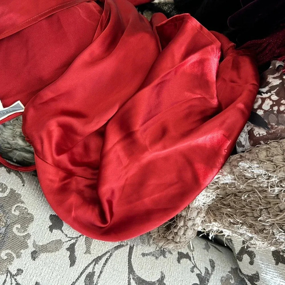 NWT Pleione Red Satin Top - Picture 10 of 10